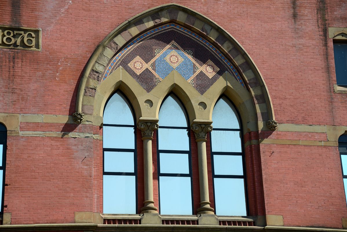 05-2 Colourful Tiles Around The Windows At Yeshiva HeadStart Williamsburg New York